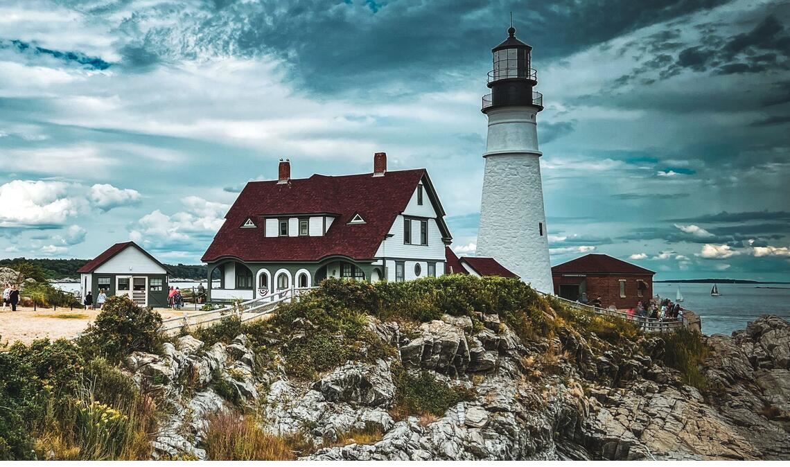 Küstengegend in Maine, USA, wo Elizabeth Strouts Romane spielen.