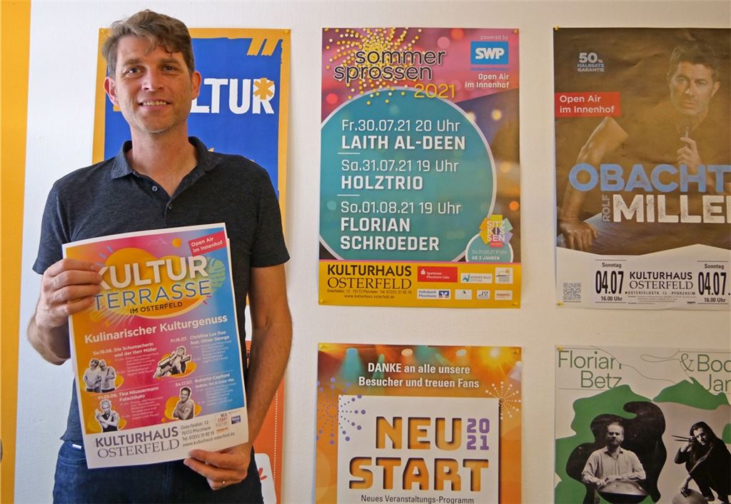 Kulturhausleiter Bart Dewijze wirbt für das Sommerprogramm. Foto: Friedrich