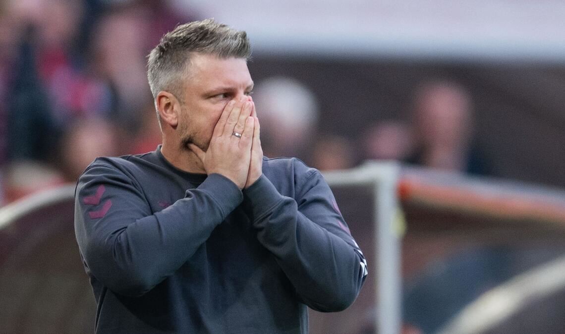 Kwasniok und der FC verpassten den erhofften Sieg gegen Gladbach.