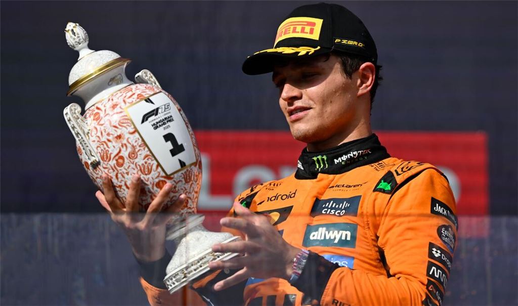 Lando Norris holte sich den Sieg in Ungarn mit einer gewagten Strategie.
