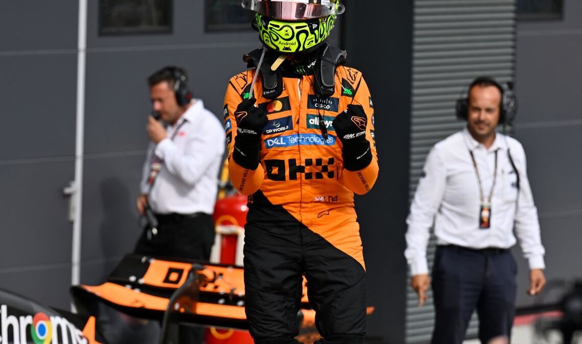 Norris-Poker geht auf: 200. Formel-1-Sieg für McLaren Lando Norris setzte in Ungarn auf eine gewagte Strategie und gewann.