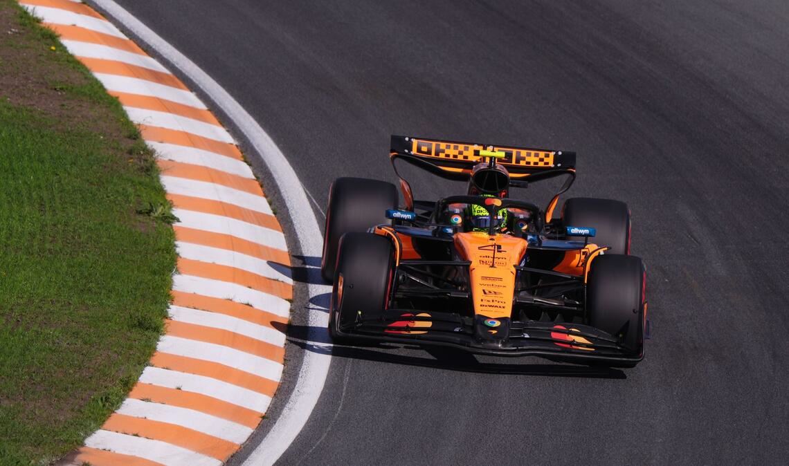 Piastri setzt sich in Zandvoort durch - Verstappen Dritter Lando Norris war schnell unterwegs.