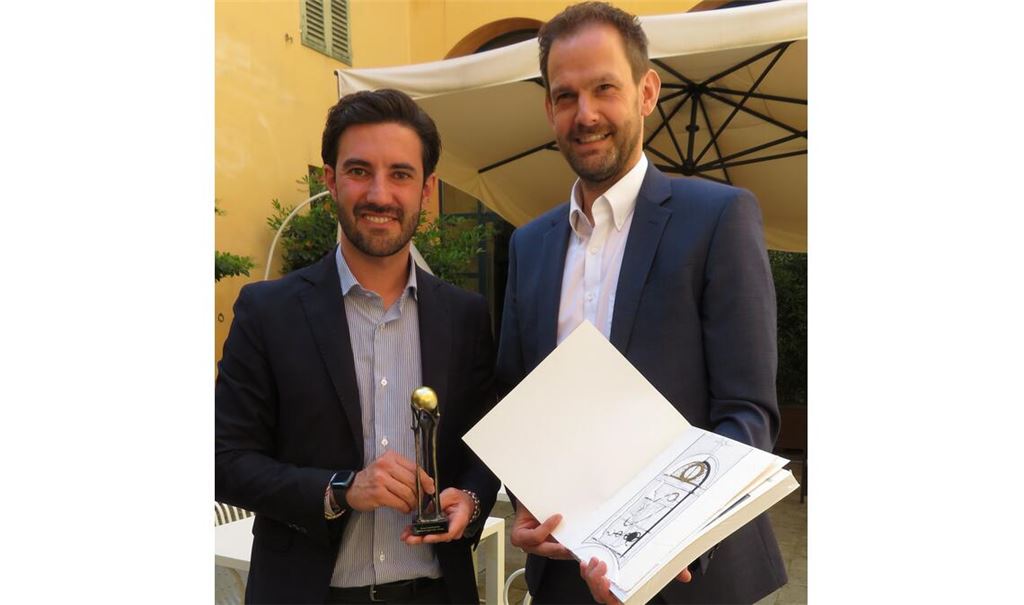 Landrat Bastian Rosenau (re.) und Amtskollege Giorgio Zanni. Foto: Enzkreis/Burkard