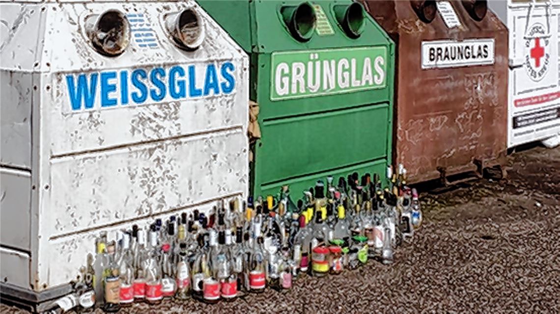 Übervolle Container sollen geleert werden