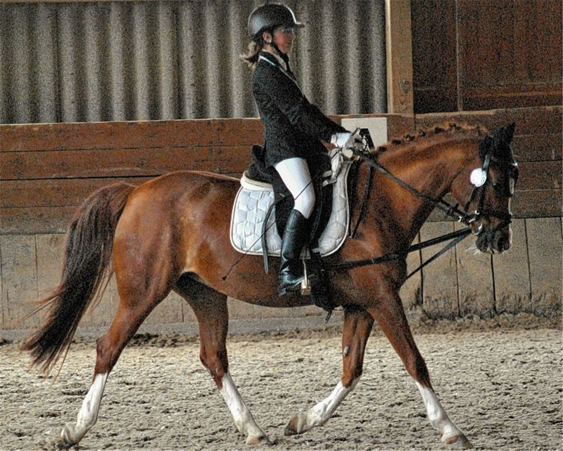Lara Esposito gewinnt einen der Reiterwettbewerbe für Nachwuchsreiter.