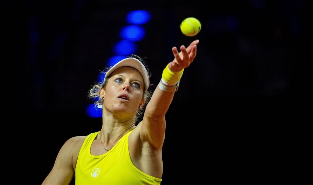 Laura Siegemund ist beim Porsche Tennis Grand Prix in Stuttgart ausgeschieden.
