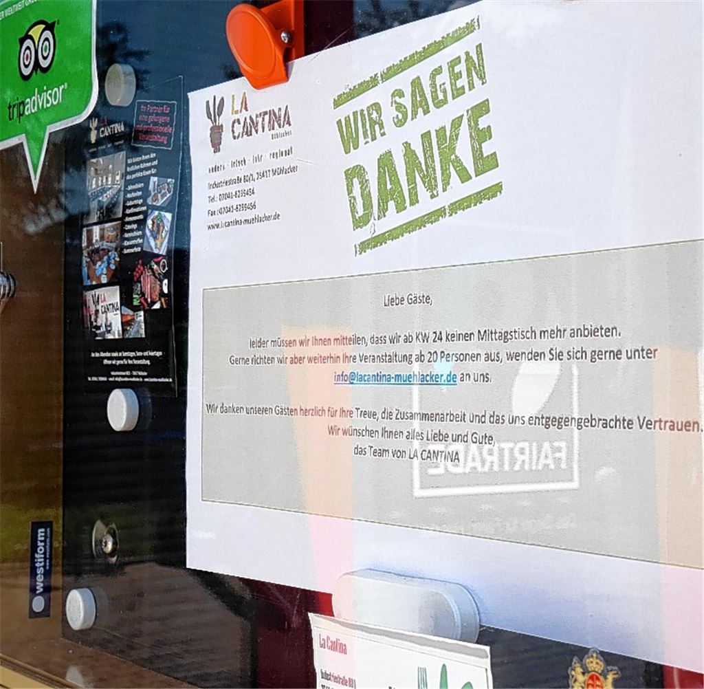 La Cantina bleibt vorerst geschlossen