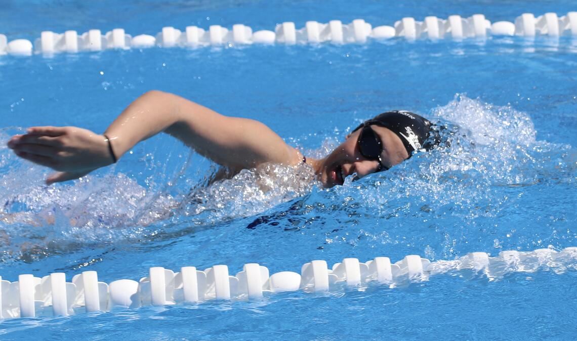 Leah März in Aktion. 