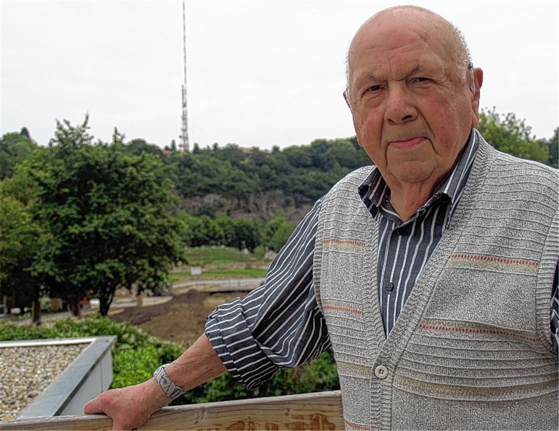 Leben auf der Gartenschau-Baustelle: Fritz Keefer.