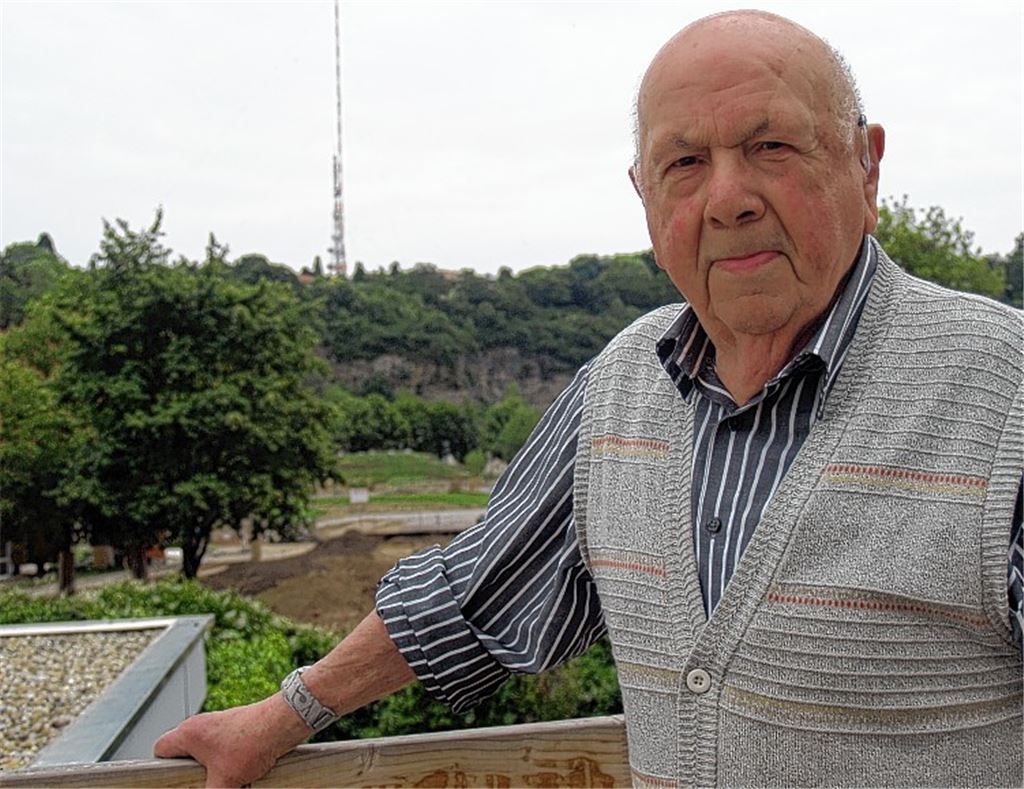 Leben auf der Gartenschau-Baustelle: Fritz Keefer.