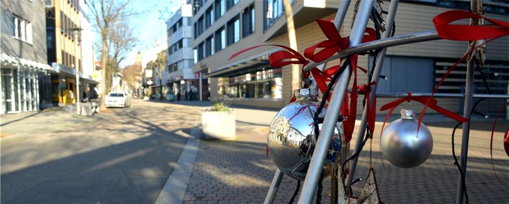 Leere statt Einkaufstrubel: In der Mühlacker Innenstadt herrscht Lockdown-Ruhe. Foto: Stahlfeld