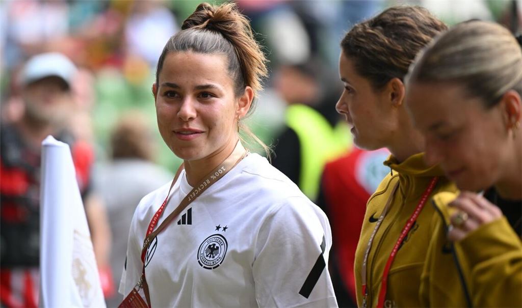 Lena Oberdorf glaubt fest an den Finaleinzug der deutschen Fußballerinnen.