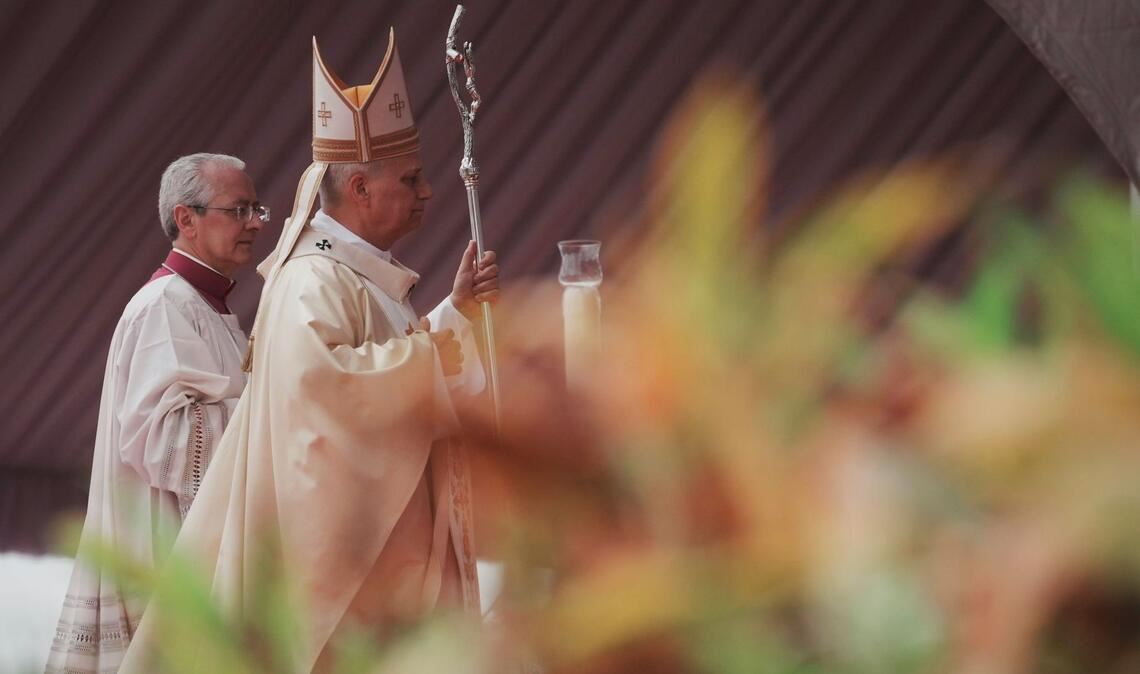 Leo feierte eine der bislang größten Messen seiner fast einjährigen Amtszeit.