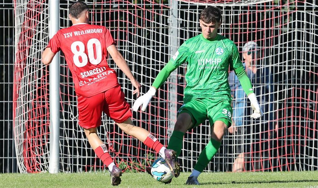 Leon Neaime bewahrte die Kickers in der Anfangsphase mehrfach vor einem Rückstand.