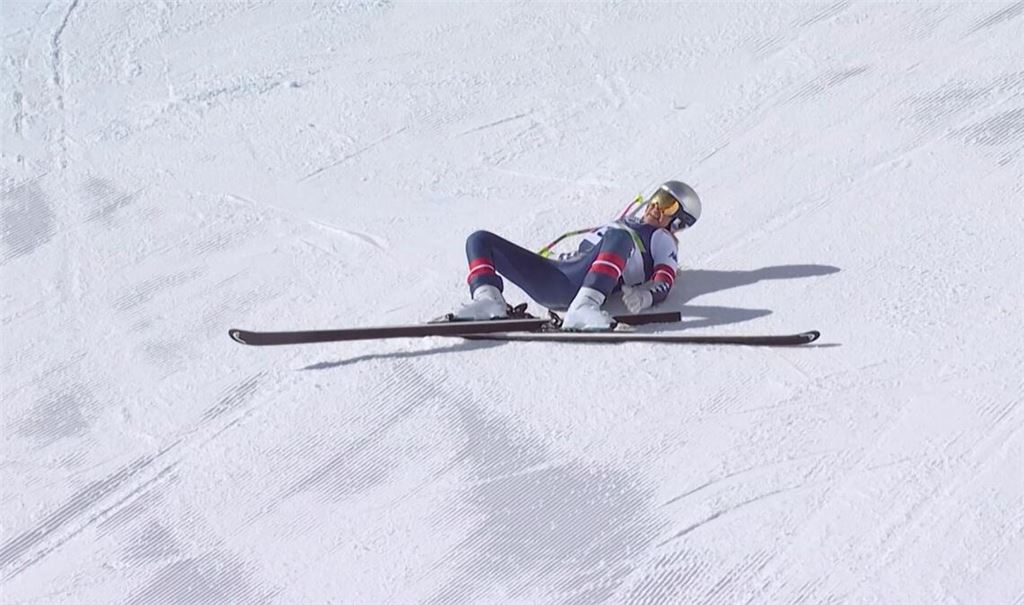 Lindsey Vonn war einige „Zentimeter zu eng auf Linie“ – aber sie will wieder aufstehen.