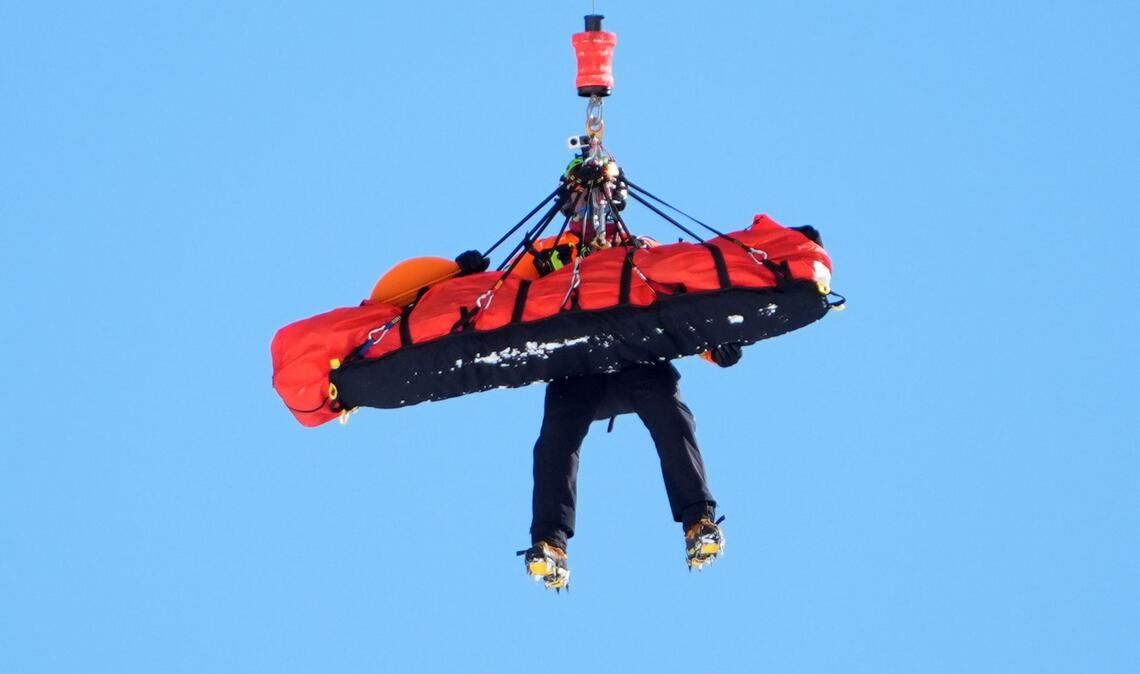 Lindsey Vonn wurde nach ihrem Sturz mit dem Helikopter abtransportiert. (Archivbild)