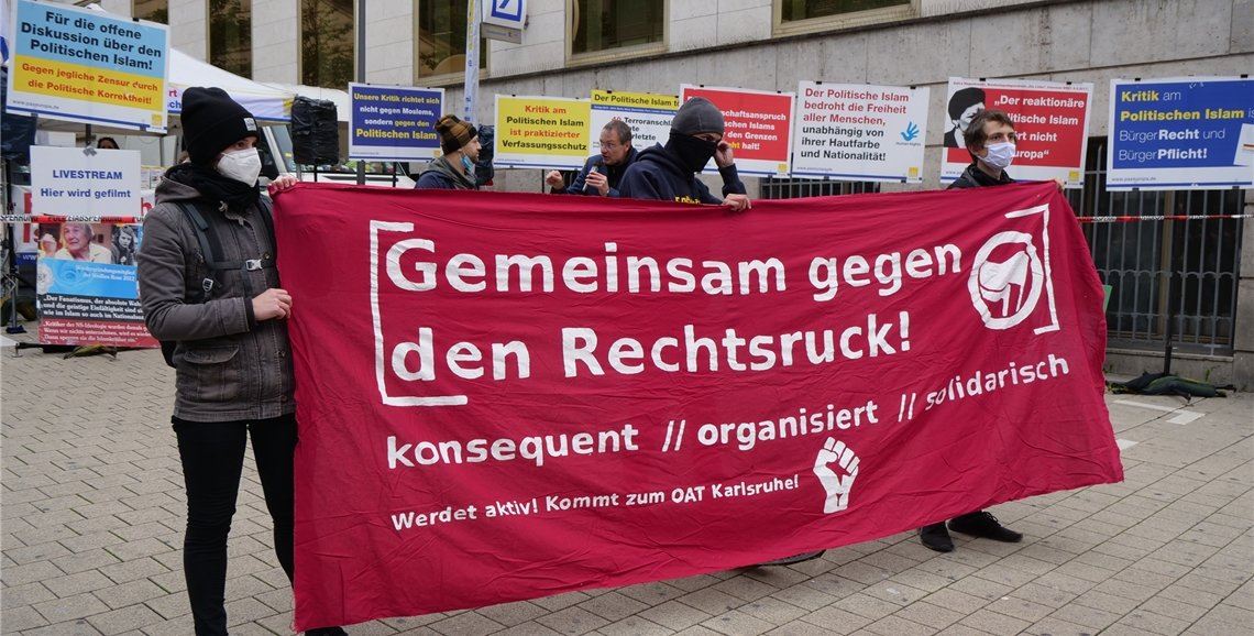Aggressive Töne bei Demos in Pforzheim