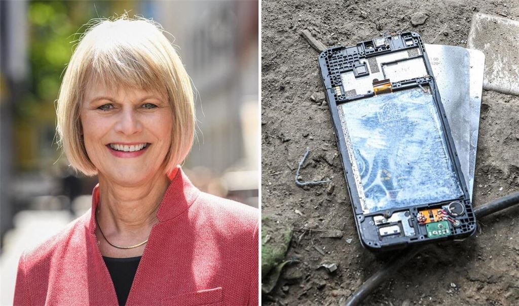 Links im Bild die ZDF-Journalistin Gundula Gause. Sie fordert ein Handy-Pfand (Archivfoto).
