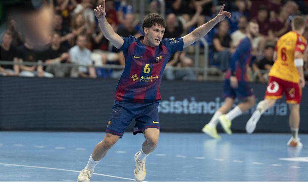 Linksaußen Dani Fernandez startet beim FC Barcelona voll durch.