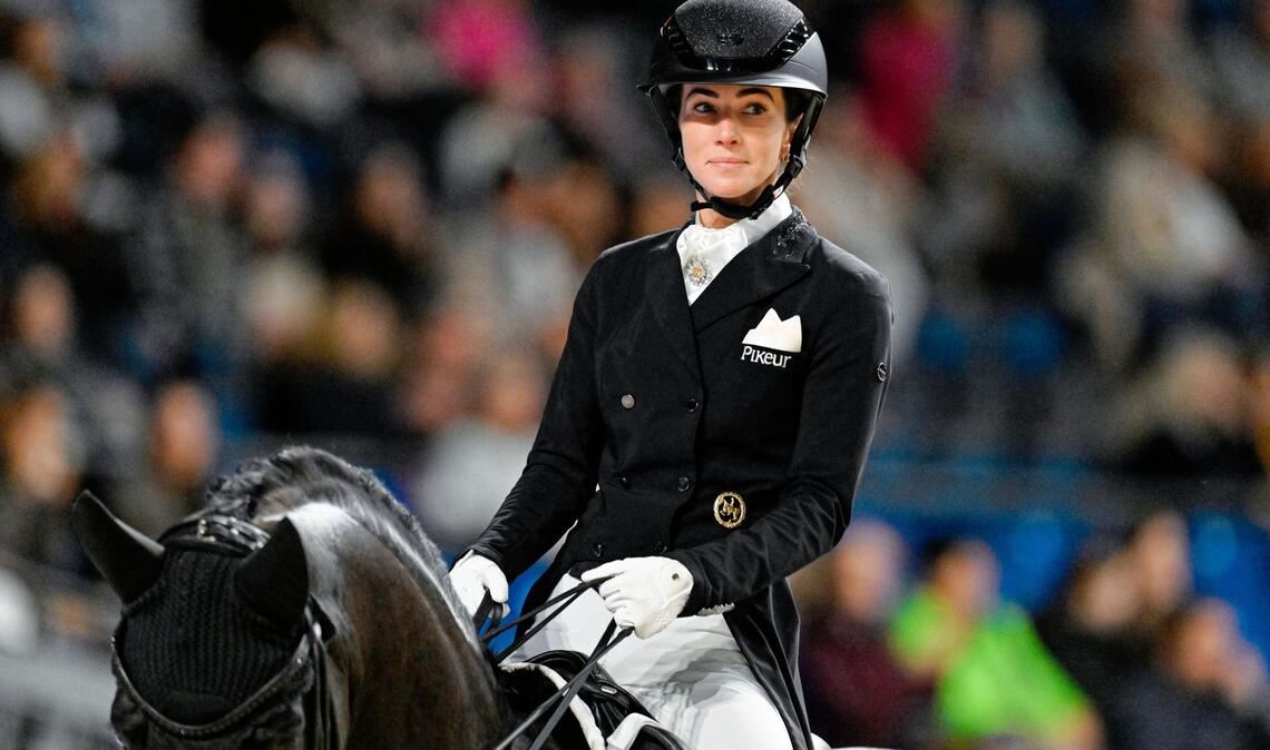 Lisa Müller reitet auf dem 14-jährigen d’Avie.