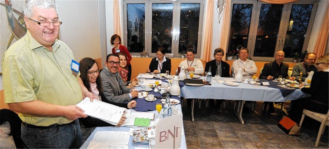 Lockere Atmosphäre, klarer Fahrplan: Immer mittwochmorgens treffen sich die Mitglieder des BNI-Chapters Enztal zu einem gemeinsamen Frühstück, das aber kein Kaffeeklatsch ist.