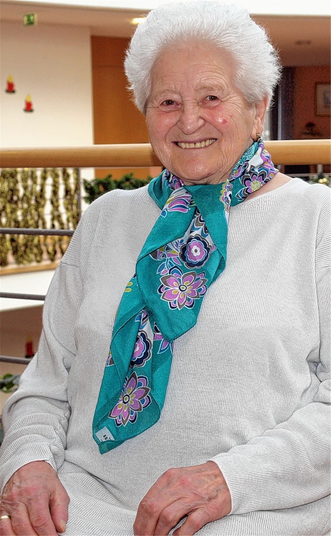 Lore Scheible wohnt seit April im DRK-Seniorenzentrum. 