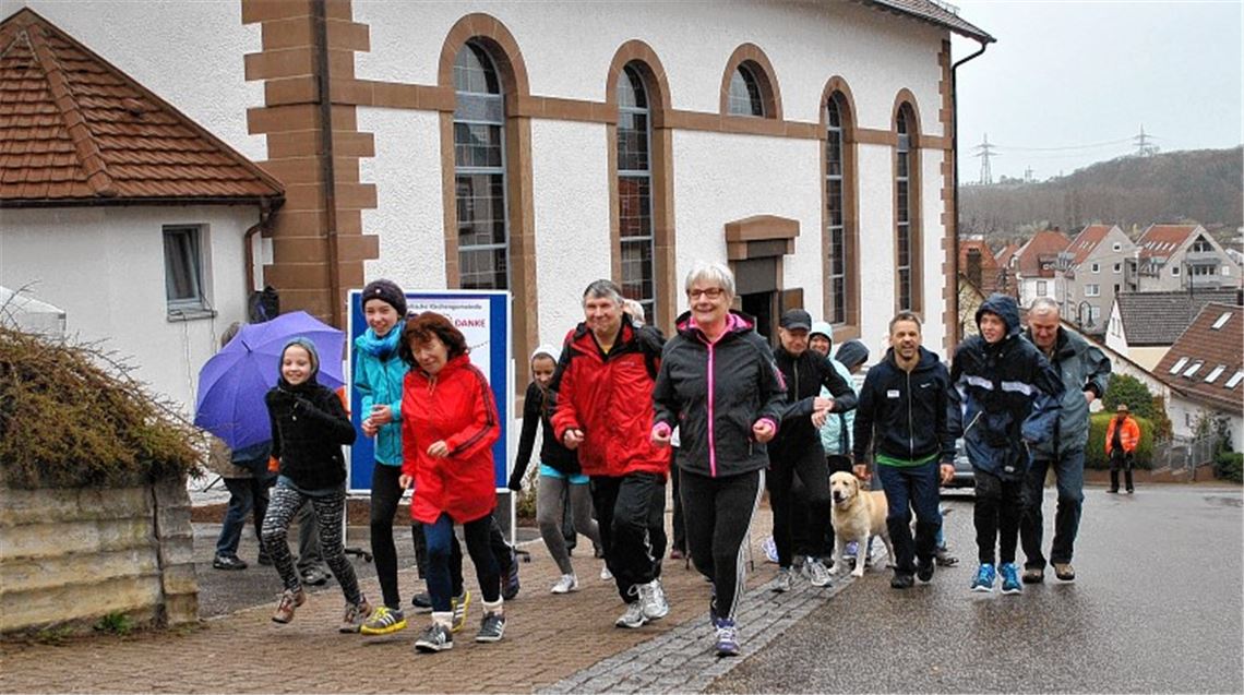 Losspurten für einen guten Zweck: Orgellauf in Enzberg. Foto: Stahlfeld