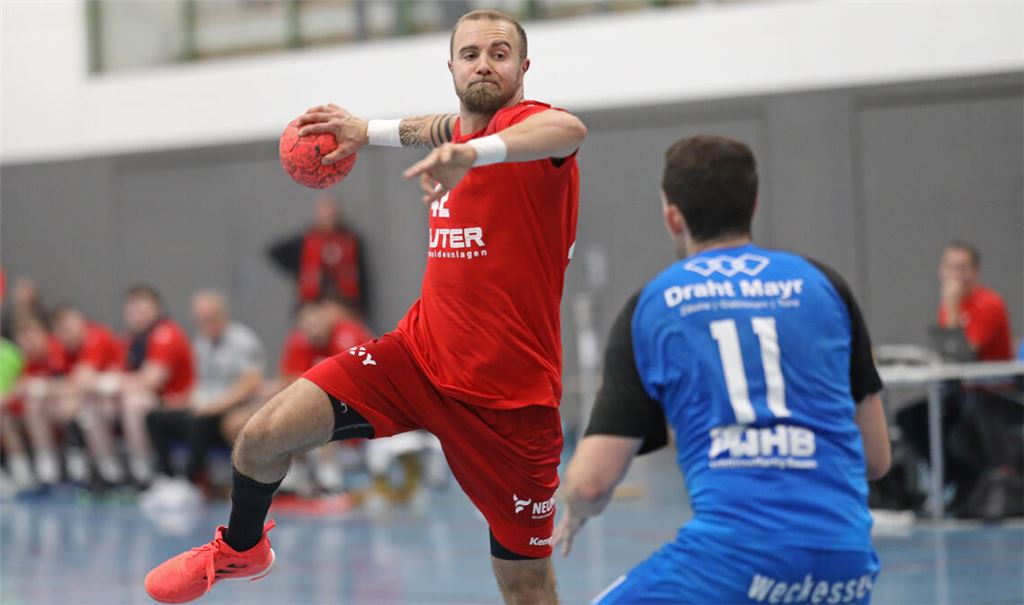Lucas Gerdon war mit sechs Toren wie Kai Rudolf bester Knittlinger Werfer. Foto: Jürgen Müller