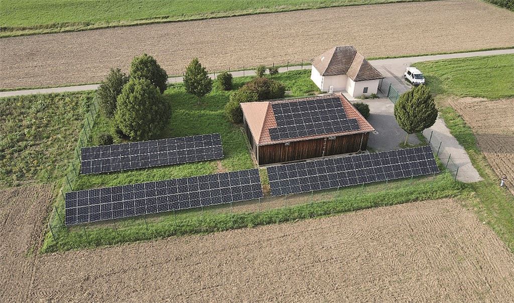 Luftbild der Wasserversorgung von Ötisheim   Fotos: Michael Jaggy