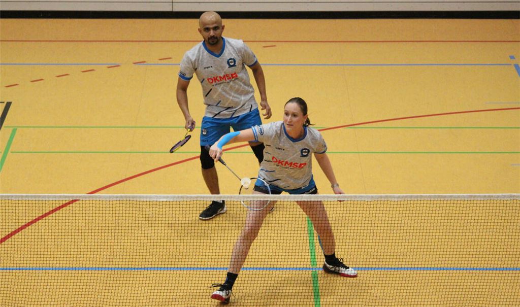 Luisa Schypulla und Alfred Sebastian holen gegen Bad Mergentheim den entscheidenden fünften Punkt. Foto: privat