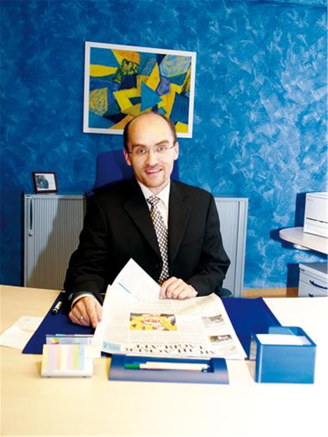 Machte in jüngster Zeit Schlagzeilen: Harald Eiberger kurz nach seinem Amtsantritt in Illingen im Spätjahr 2005.
Archivfoto: Goertz