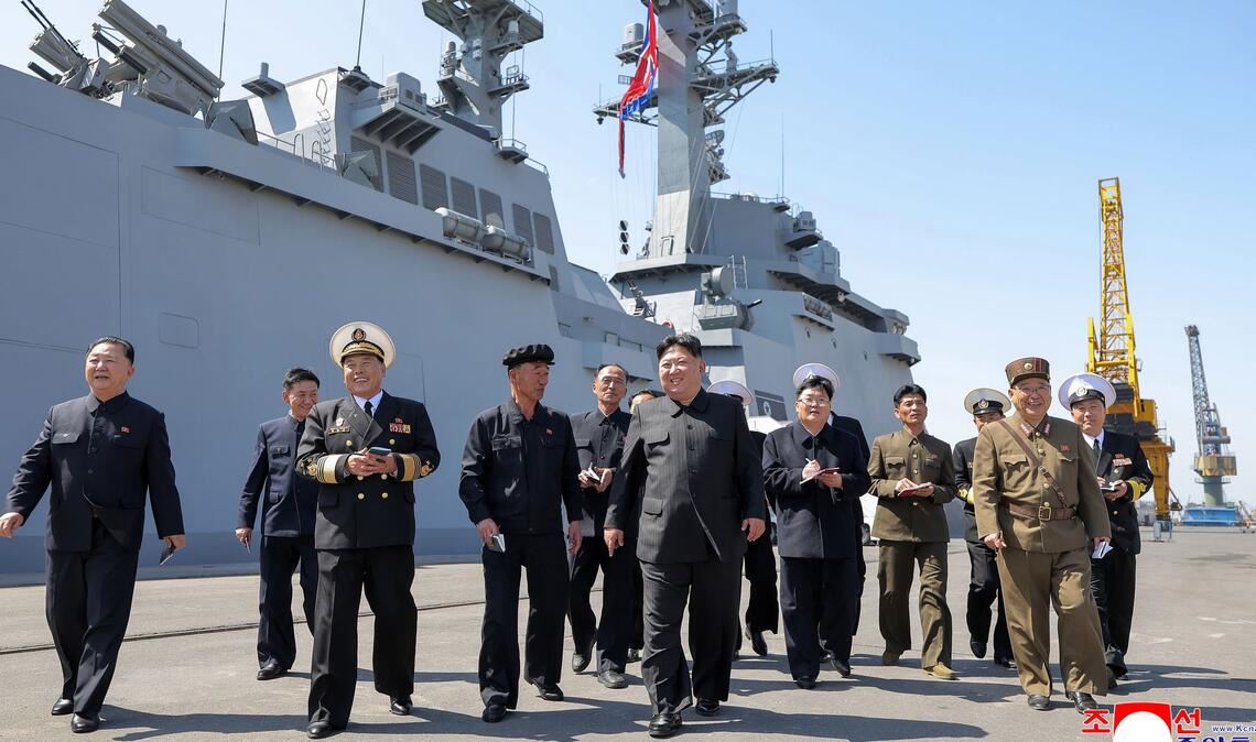 Machthaber Kim Jong Un hat dem Test persönlich beigewohnt.