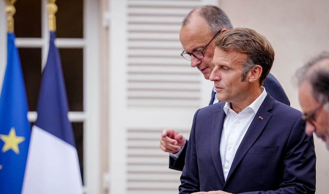 Macron und Merz sehen die deutsch-französischen Beziehungen im Aufschwung.