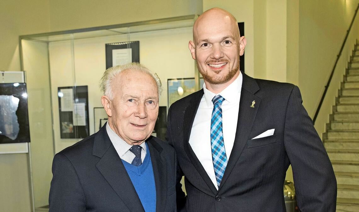 Männer mit Allerfahrung: Sigmund Jähn (li.) und Alexander Gerst.