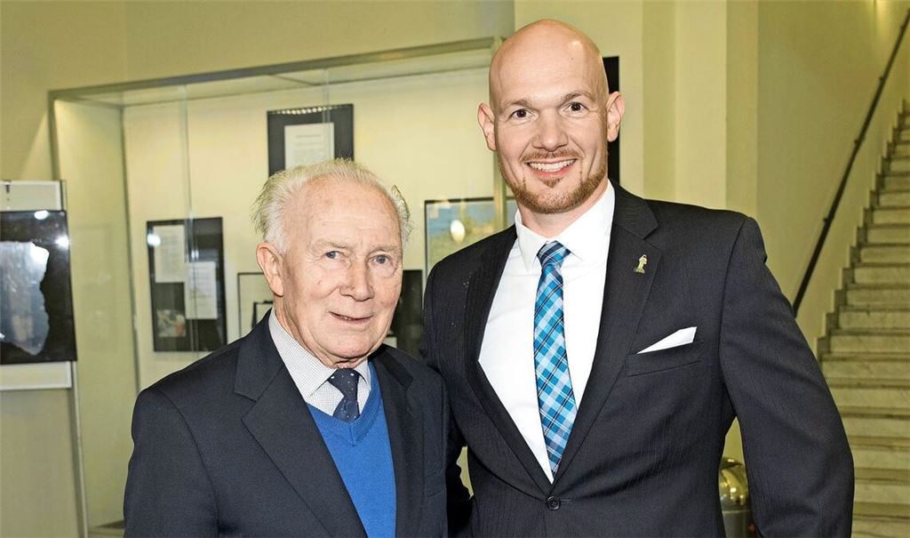 Männer mit Allerfahrung: Sigmund Jähn (li.) und Alexander Gerst.