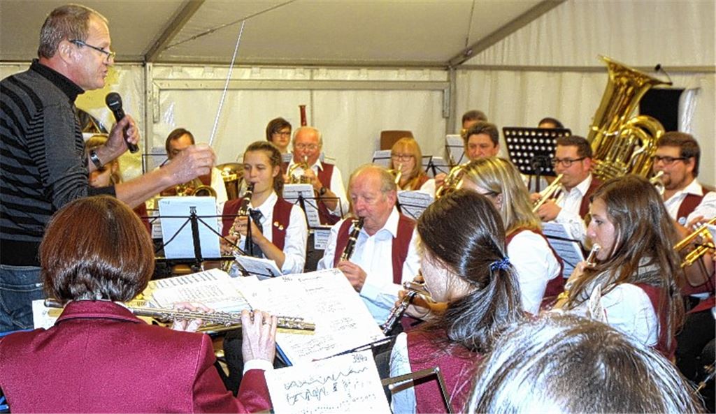 Mit Taktstock und Musik