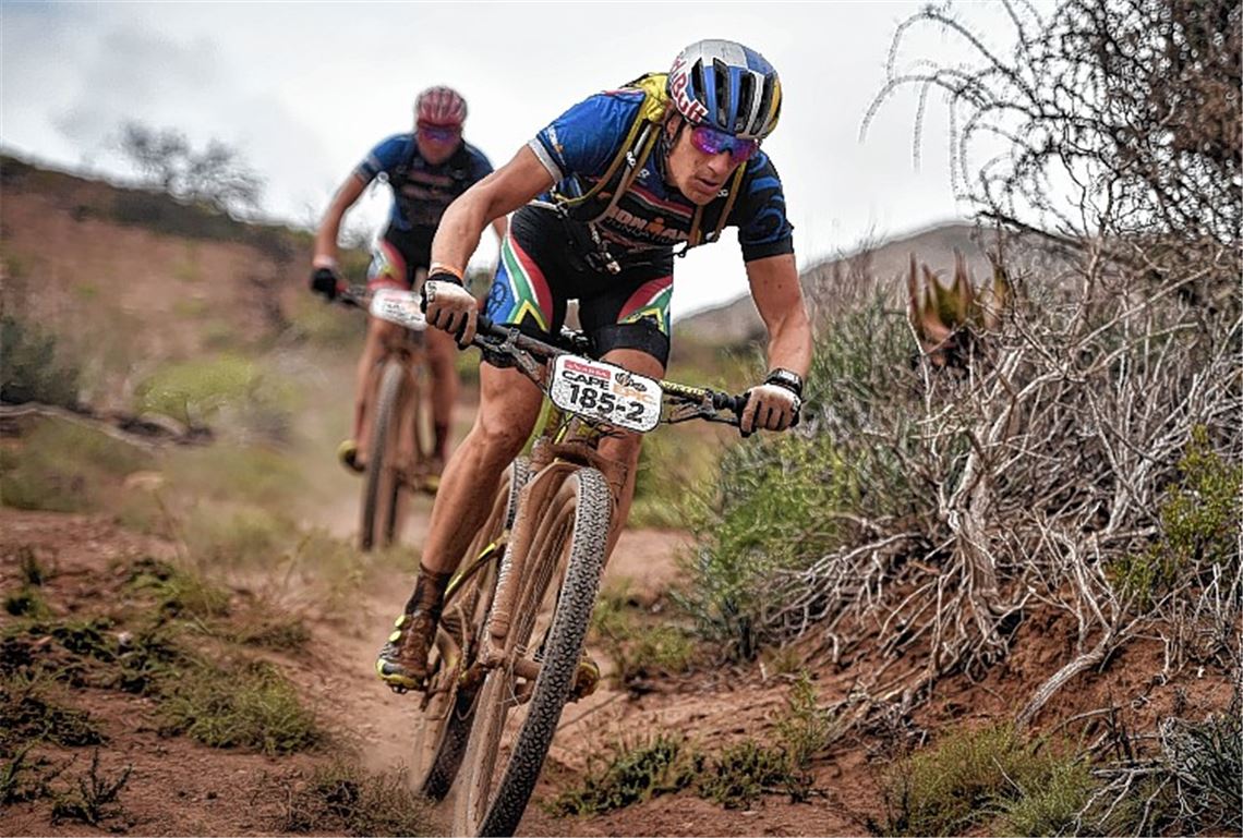 Sebastian Kienle froh, im Ziel zu sein