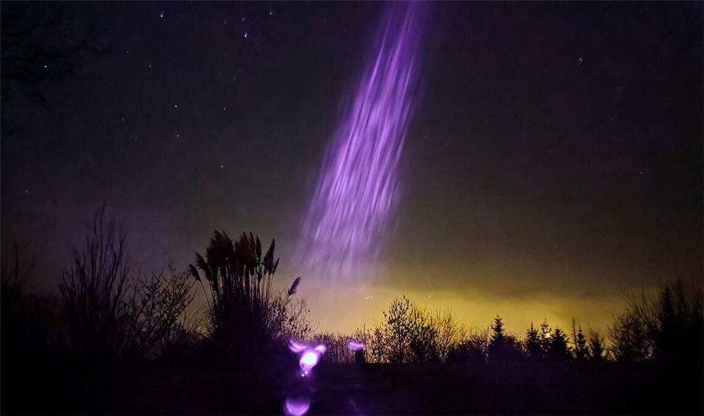 Magisches Polarlicht im Januar über Baden-Württemberg.