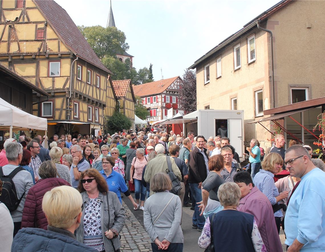 Magnetwirkung haben die Naturpark-Märkte wie hier in Diefenbach. Sie sollen wieder neu aufleben, wenn die Corona-Pandemie irgendwann eingedämmt sein wird. Kollros