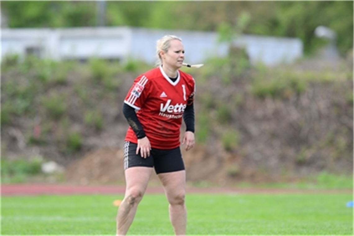 „Man hat schon gemerkt, dass die Routine nach der langen Pause noch nicht ganz da war“ – Irina Kuhn, Trainerin der Bundesliga-Frauen des TSV Ötisheim. Archivfoto: Schüller