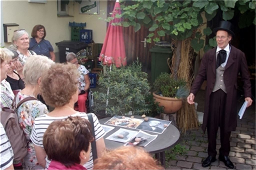 Manfred Rapp als Ludwig Uhland. Foto: Archiv