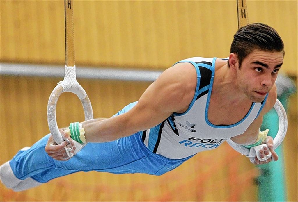 Mann für herausragende Momente: Nationalturner Thomas Taranu aus Niefern für Straubenhardt an den Ringen. Archivfoto: Rubner