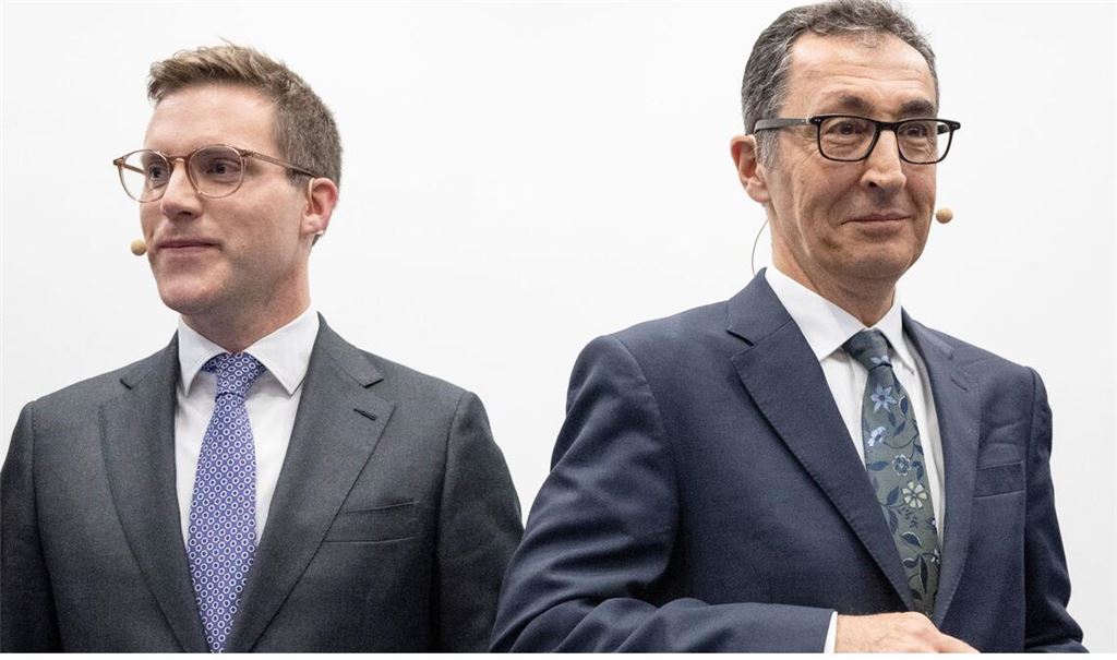 Manuel Hagel (CDU, links) und Cem Özdemir wollen am Sonntag Ministerpräsident werden.