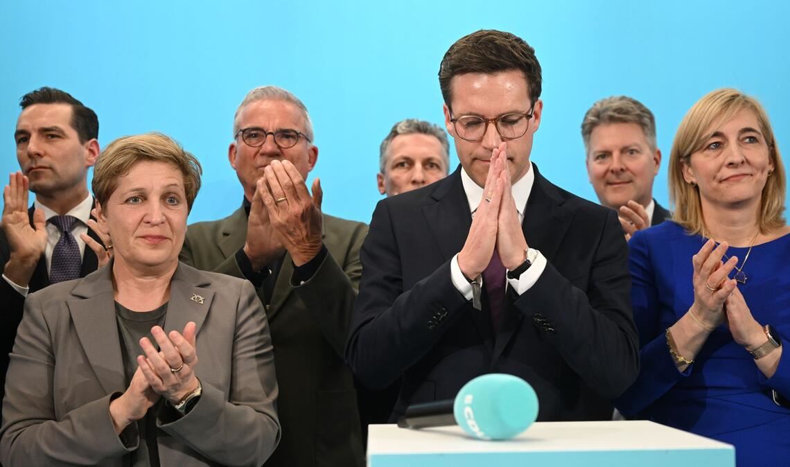 Manuel Hagel am Wahlabend