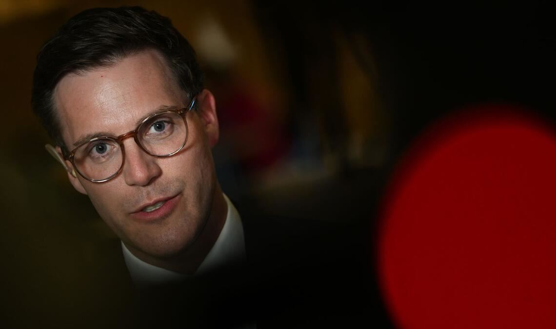 Manuel Hagel landete mit seiner CDU bei der Landtagswahl in Baden-Württemberg hauchdünn hinter den Grünen von Cem Özdemir.