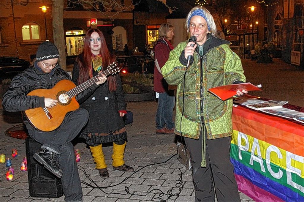 Innenstadt im Zeichen des Friedens