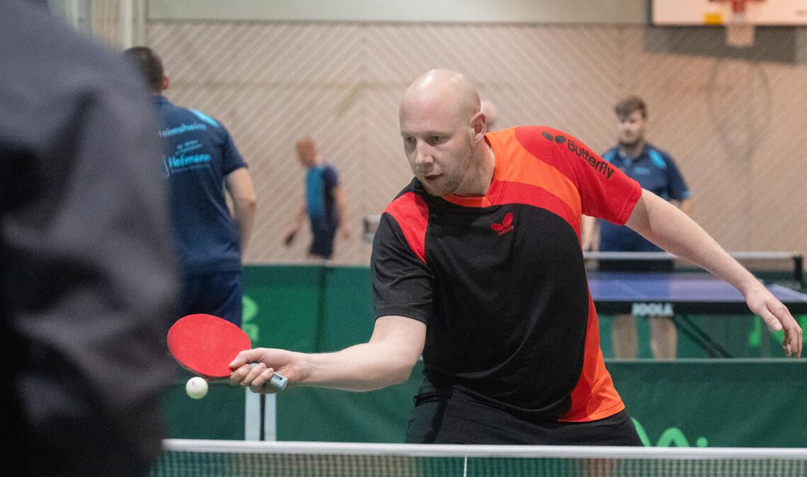 Marc Gienger (SG Iptingen/Großglattbach) holt beim Aktiventurnier mit Julian Schreder (SpVgg Mönsheim) den zweiten Platz. Foto: Fotomoment