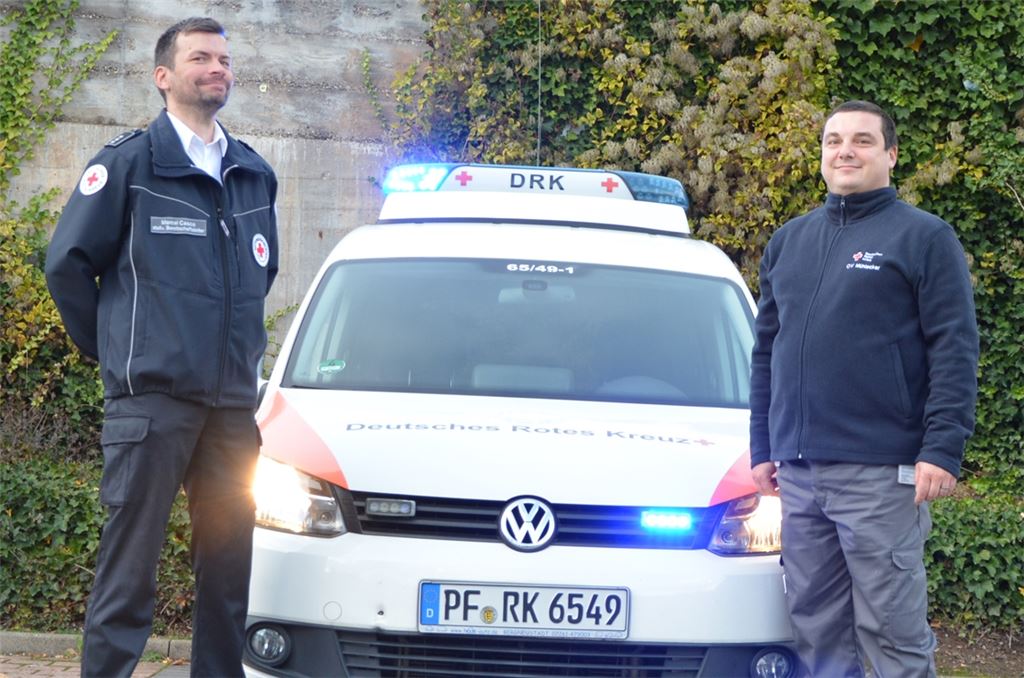 Marcel Casco (li.) und Jörg Kriegisch übernehmen die Bereitschaftsleitung beim DRK-Ortsverein Mühlacker. Foto: privat