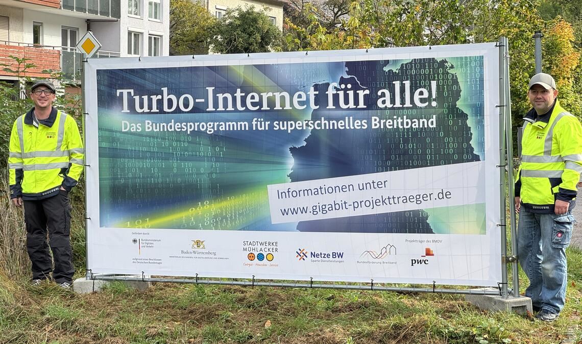 Marco Kolb (li.) und Holger Koppelhuber vom Breitband-Team. Foto: privat