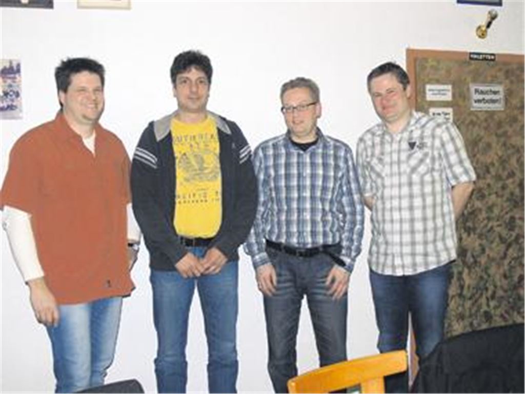 Marcus Tuschter (v. li.), Andreas Domas, Ralf Schwarzien und Alexander Hahn. 
Foto: Filitz